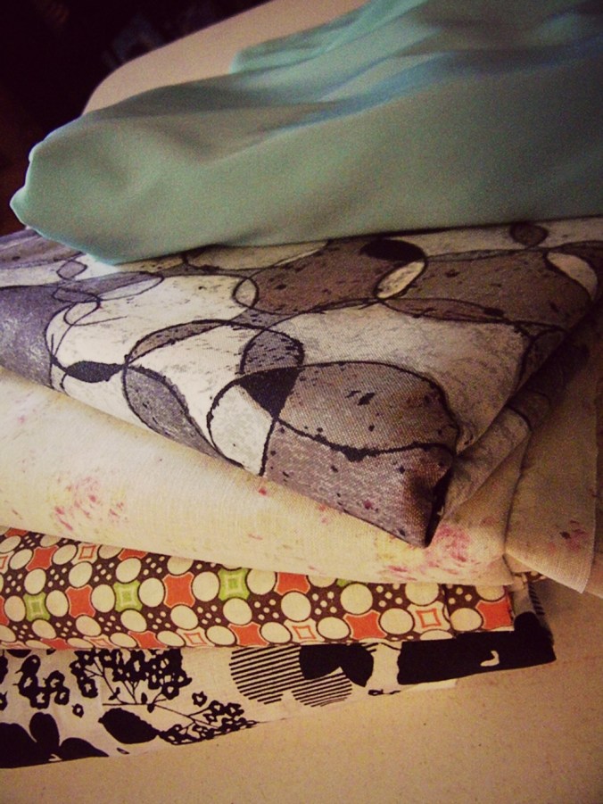 Some of the fabrics I've been playing with