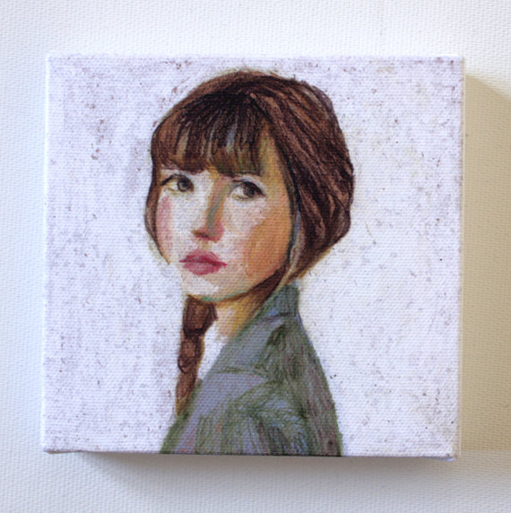 "Sarah" by tushtush.  I have a special love of portraits of women, and this one would be such a great addition to my collection.  Really, I'm not sure why I haven't ordered it already...