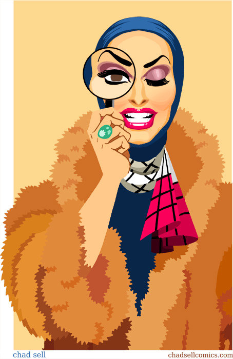 Jinkx Monsoon as Little Edie a'la RuPaul's Drag Race Season 5