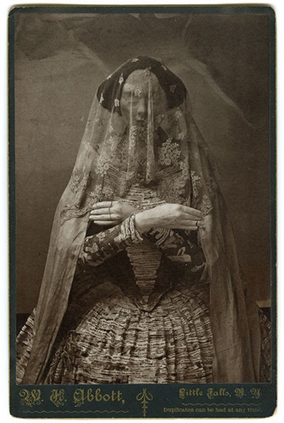 The Ghost Woman, vintage sideshow performer.