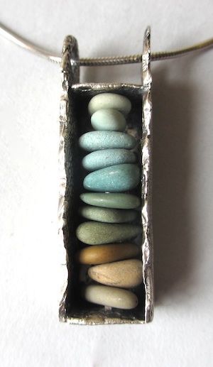 Pebblestack Pendant-"Heart Cairn"- by Binks Edmonds